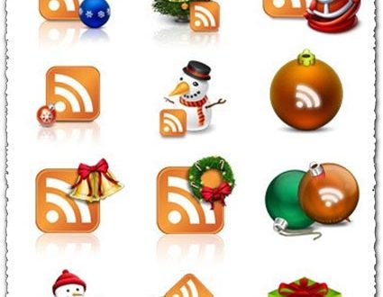 Winter Christmas RSS icons