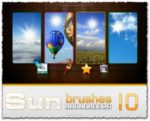 Creative Sun Photoshop Brushes