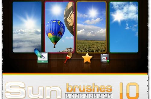 Creative Sun Photoshop Brushes