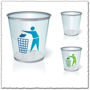 Trash can vector