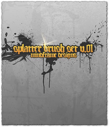 Photoshop splatter brush