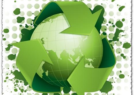 Recycle vector green sign