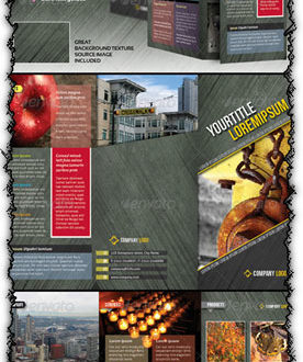 Indesign A4 tri-fold brochure