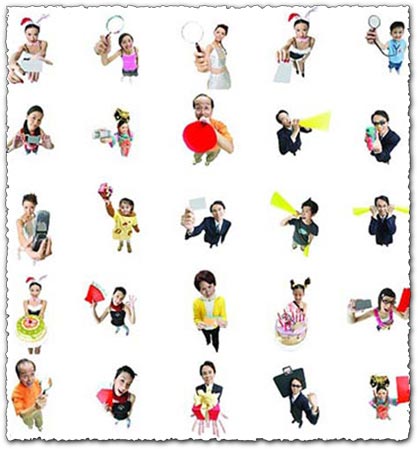People with objects People with objects
