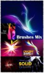 Ink splatters and gradient photoshop brushes