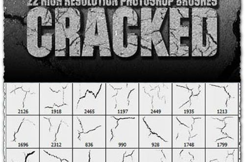 Photoshop Cracked Brushes