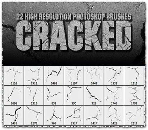 Photoshop Cracked Brushes