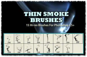 Thin Smoke Photoshop Brushes
