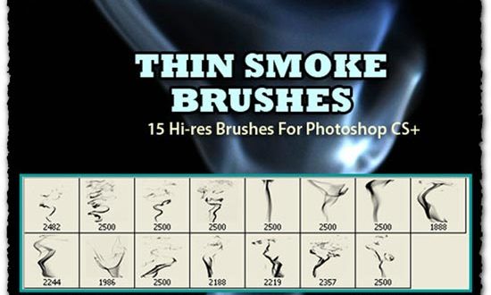 Thin Smoke Photoshop Brushes