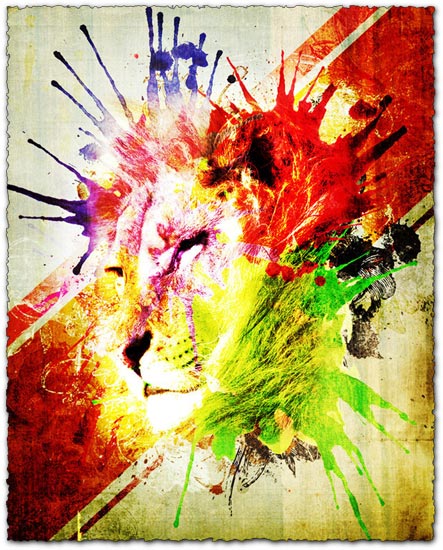 Photoshop watercolor splatters brushes