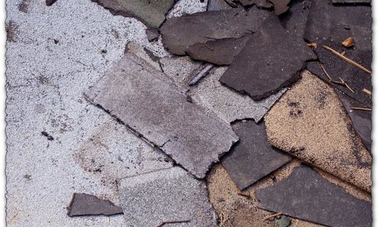 Abandoned trash asphalt texture