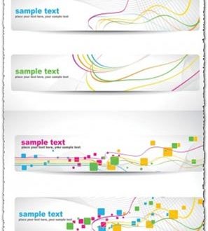 Abstract banners templates