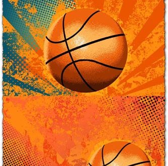 Abstract basketball vectors