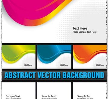 Abstract business cards backgrounds