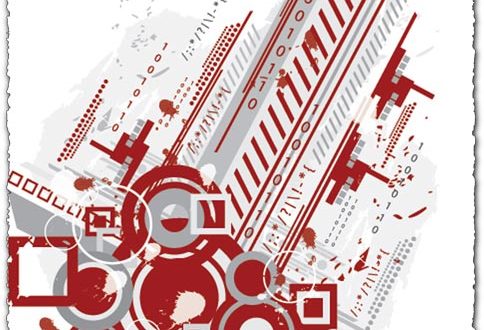 Abstract city vector design