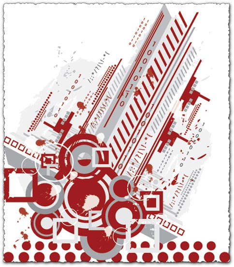 Abstract city vector design