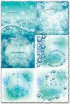Abstract floral background vectors
