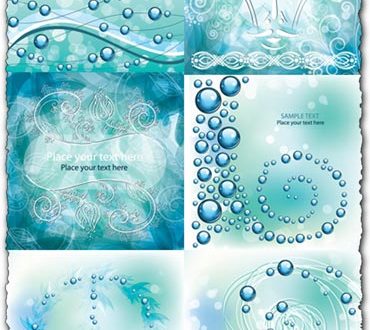 Abstract floral background vectors