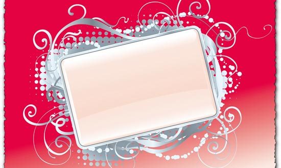 Abstract signboard vector