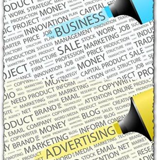 Advertising cloud collage vectors