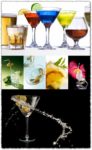 Alcoholic cocktails images collection