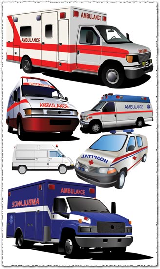 Ambulances vector design
