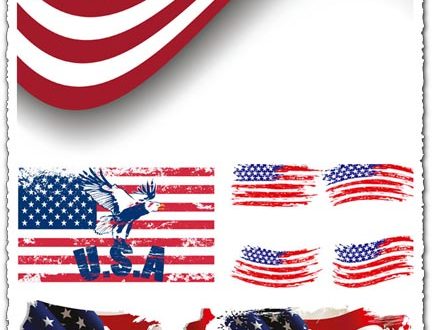 American flag vector
