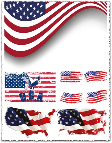 American flag vector