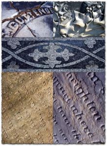 Ancient tombstones textures