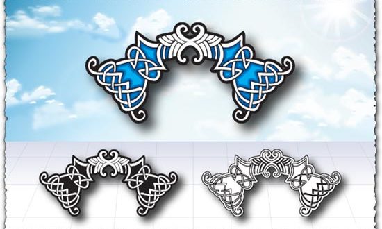 Arabic ornament elements