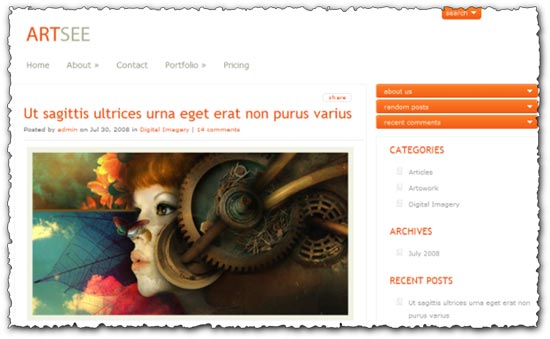 Artsee Elegantthemes wordpress template