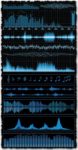 Audio waves and signals vectors