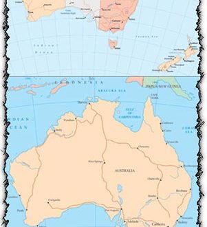 Australia map vector