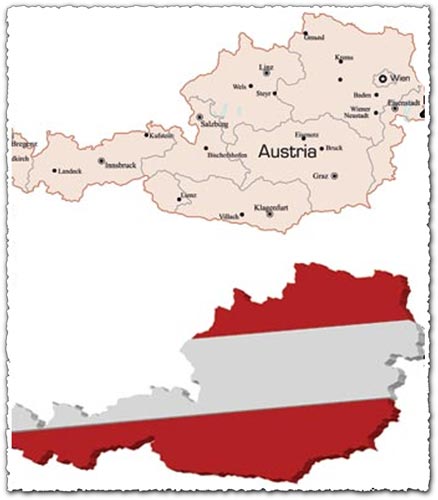 Austrian vector map