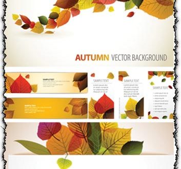 Autumn vector banners