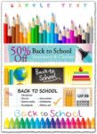 Back to school vector elements
