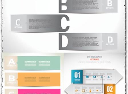 Banners with shadow effect vectors