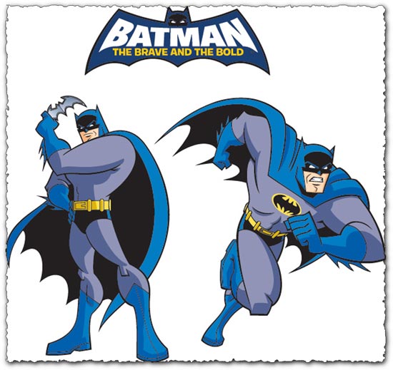Batman cartoon character vector