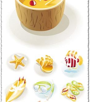 Beach vector icons