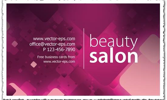 Beauty salon business card