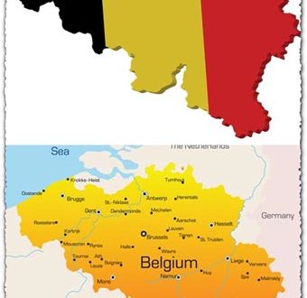 Belgium vector maps