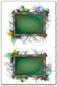 Billboard with floral frames design