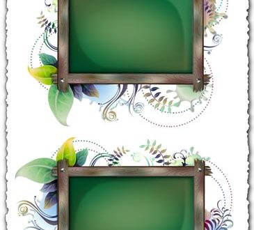Billboard with floral frames design