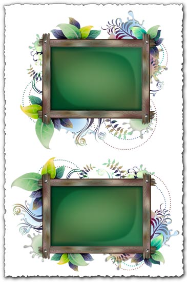 Billboard with floral frames design