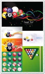 Billiard and snooker balls vector