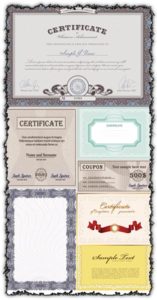 Blank certificates vectors