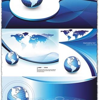 Blue business background vectors