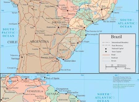 Brazil vector map