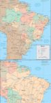 Brazil vector map