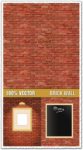 Brick walls texture vectors